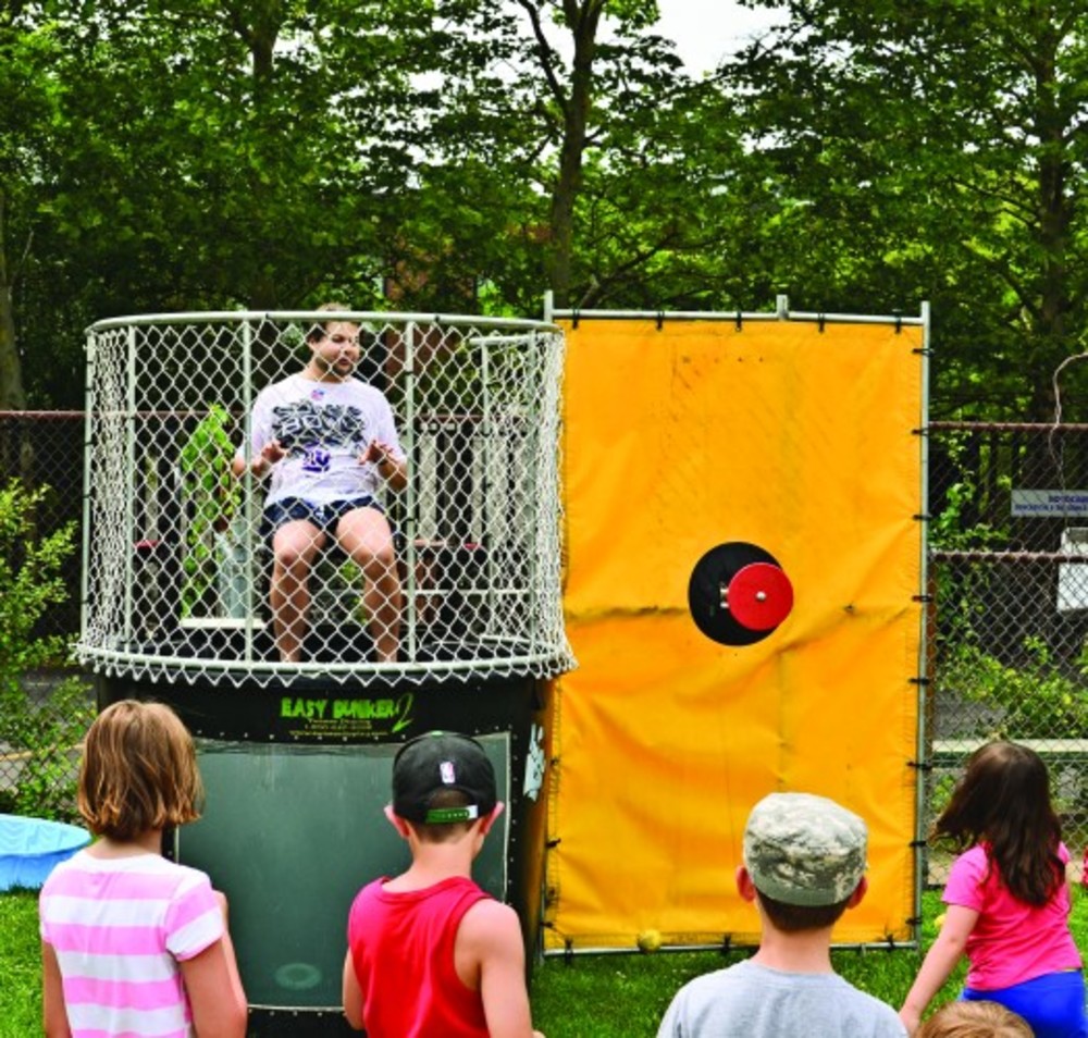 The dunk tank was popular at last year’s J-Camp end-of-summer carnival.